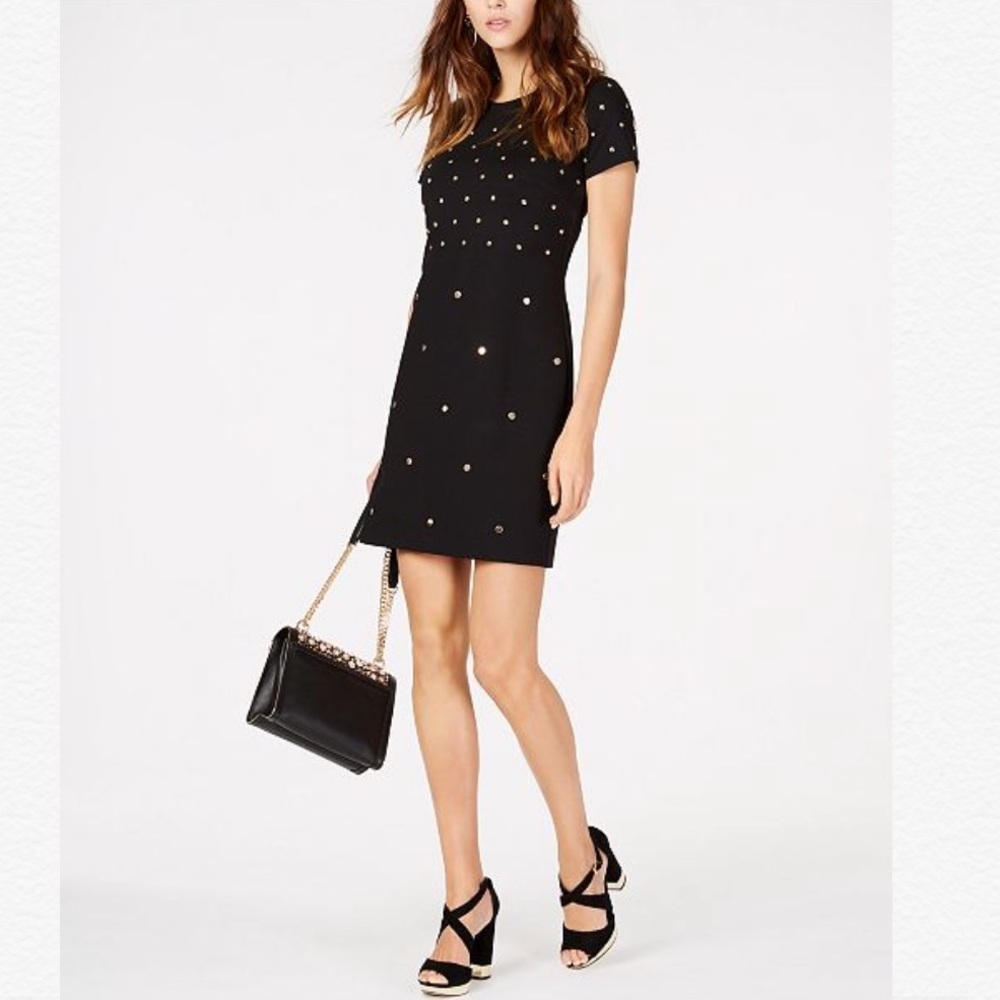 ❌SOLD❌Michael Kors Short-Sleeve Studded Dress - Picture 1 of 4